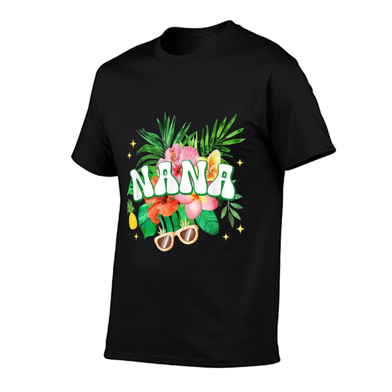Nana Hawaii Birthday Party Family Aloha Hawaiian Floral  Soft T-Shirt
