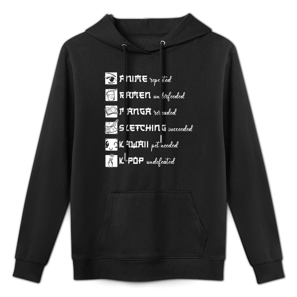 Anime, Ramen, Manga, Sketching, Kawaii, KPop - Otaku Life Customizable Surface Hoodie