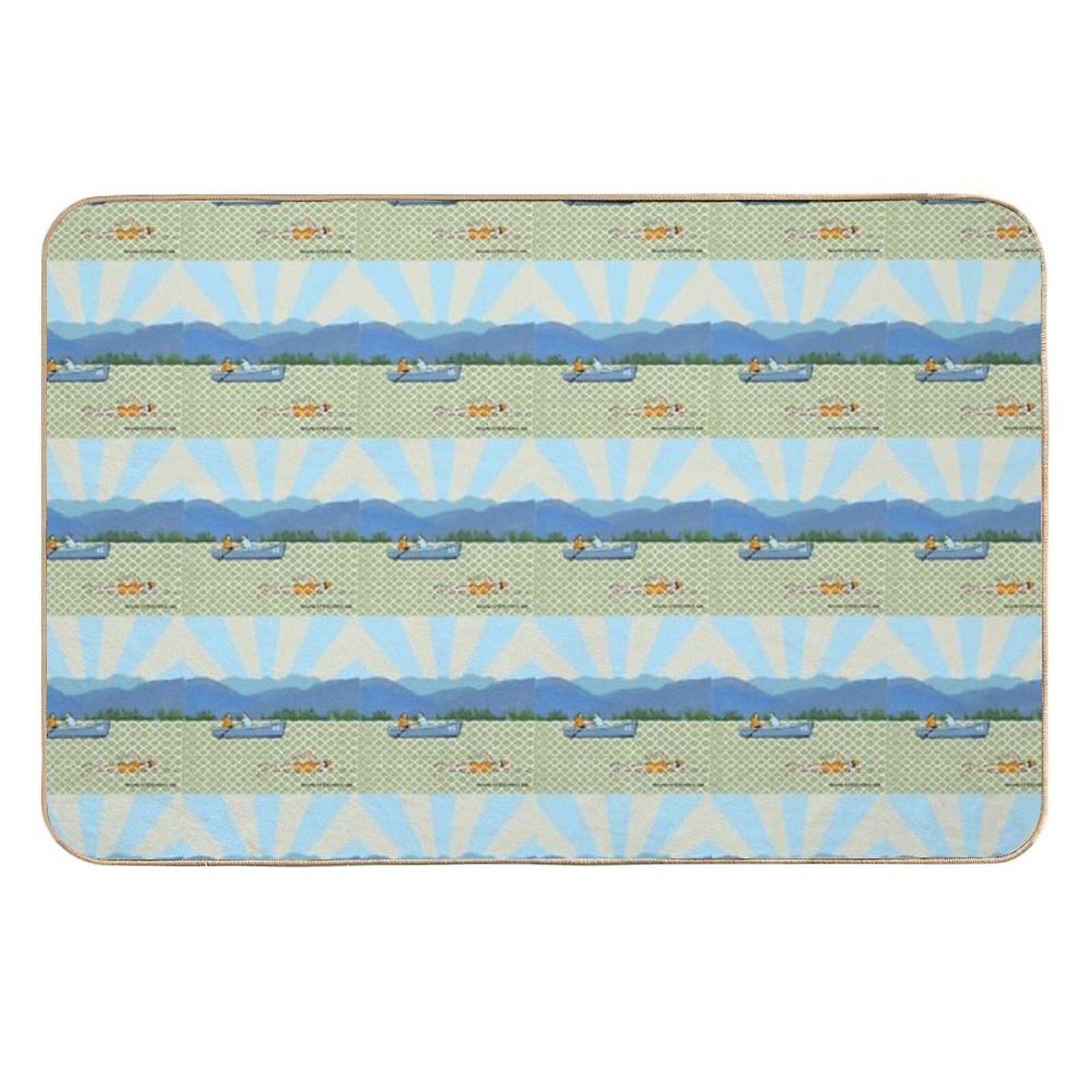 MYSWIM Fresh Water Lake Swimming (female Swimmer)  Long-Lasting Bath Mat
