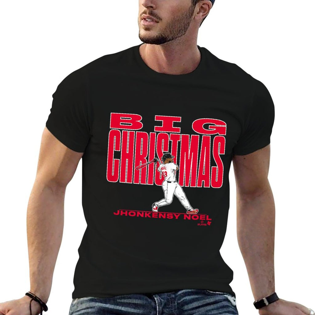 Jhonkensy Noel Big Christmas - Cleveland Baseball  Rolled Sleeves T-Shirt