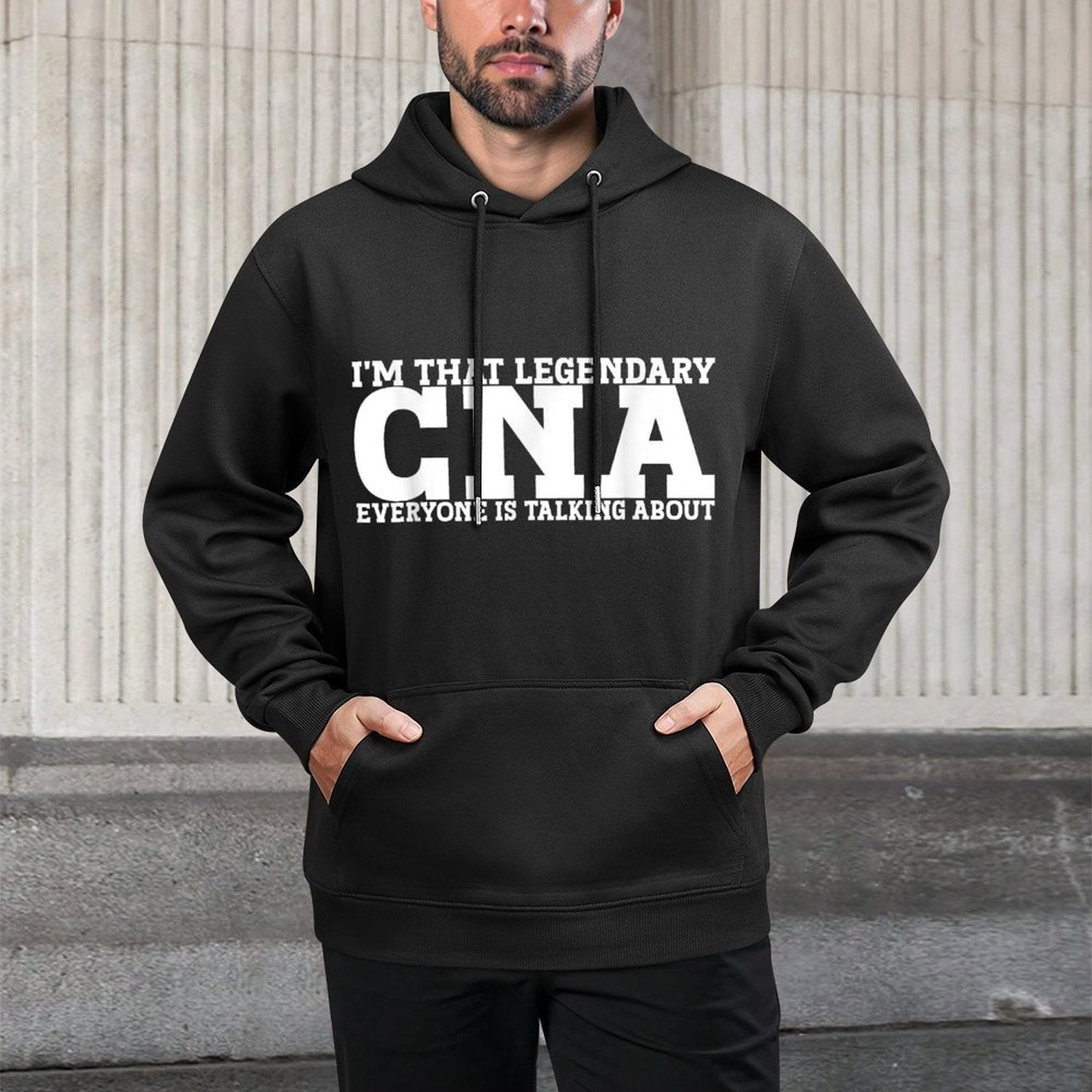 CNA Job Title Employee Funny Worker Profession CNA Easy Care Hoodie