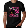 This Queen Makes 30 Look Fabulous 30th Birthday Queen Afro  Slim-fit Cut T-Shirt