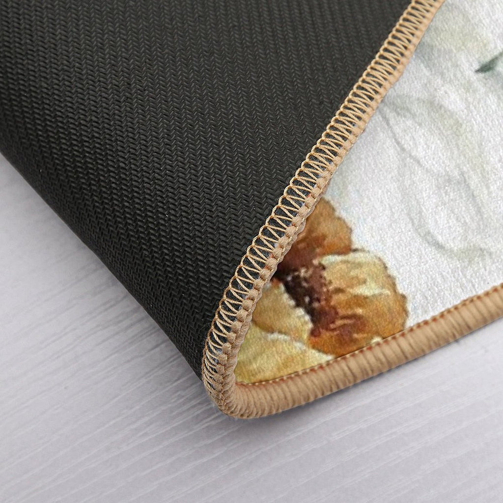 Floral Pattern  Pet-Safe Bath Mat