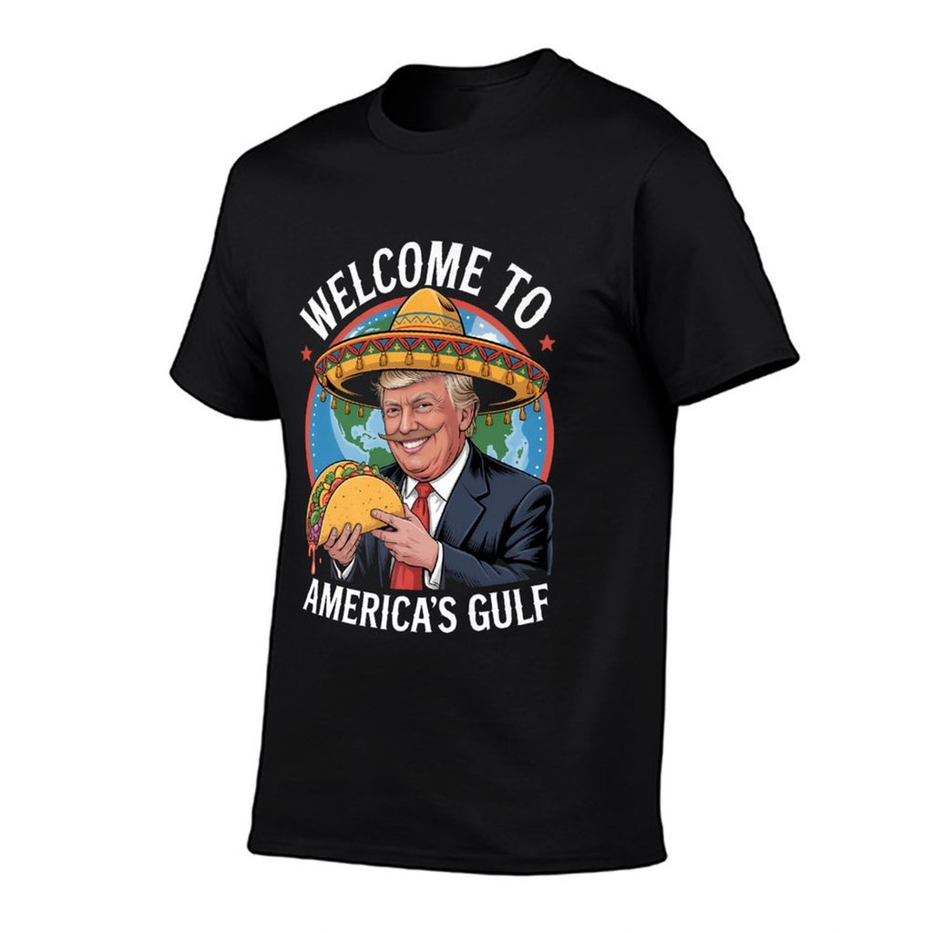 Funny American Graphic Welcome to Americas Gulf Premium  Heathered Texture T-Shirt