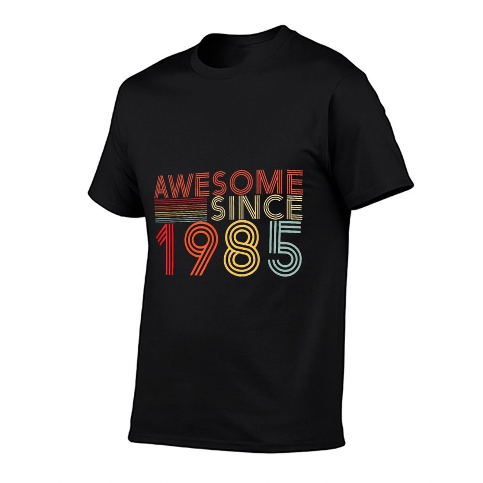 Retro 40 Birthday Decorations Men 40yr 1985 40th Birthday  Heathered Texture T-Shirt