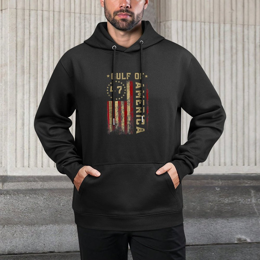 Gulf Of US America Flag Casual Wear Hoodie