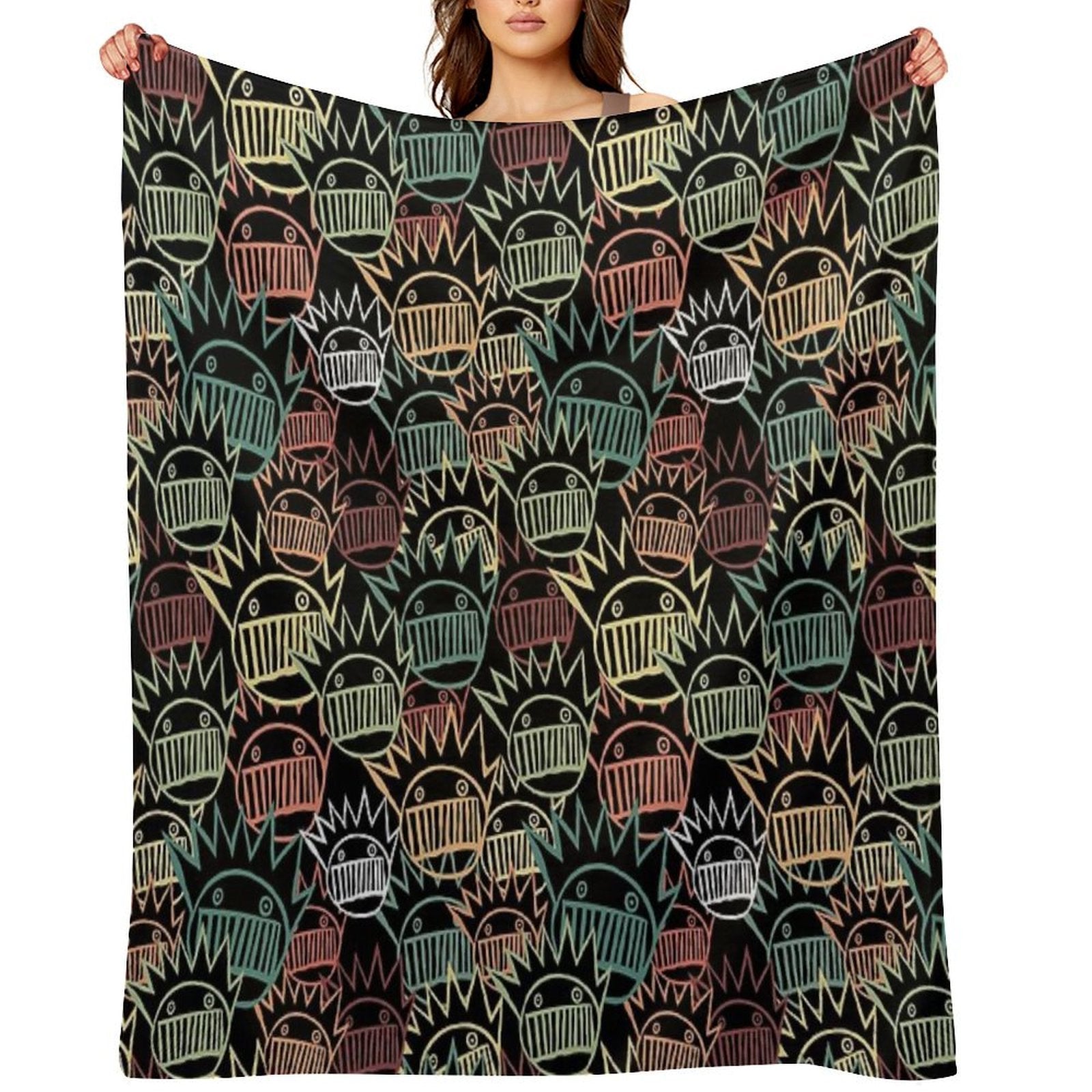 Boognish Pattern Comfort Throw Blanket