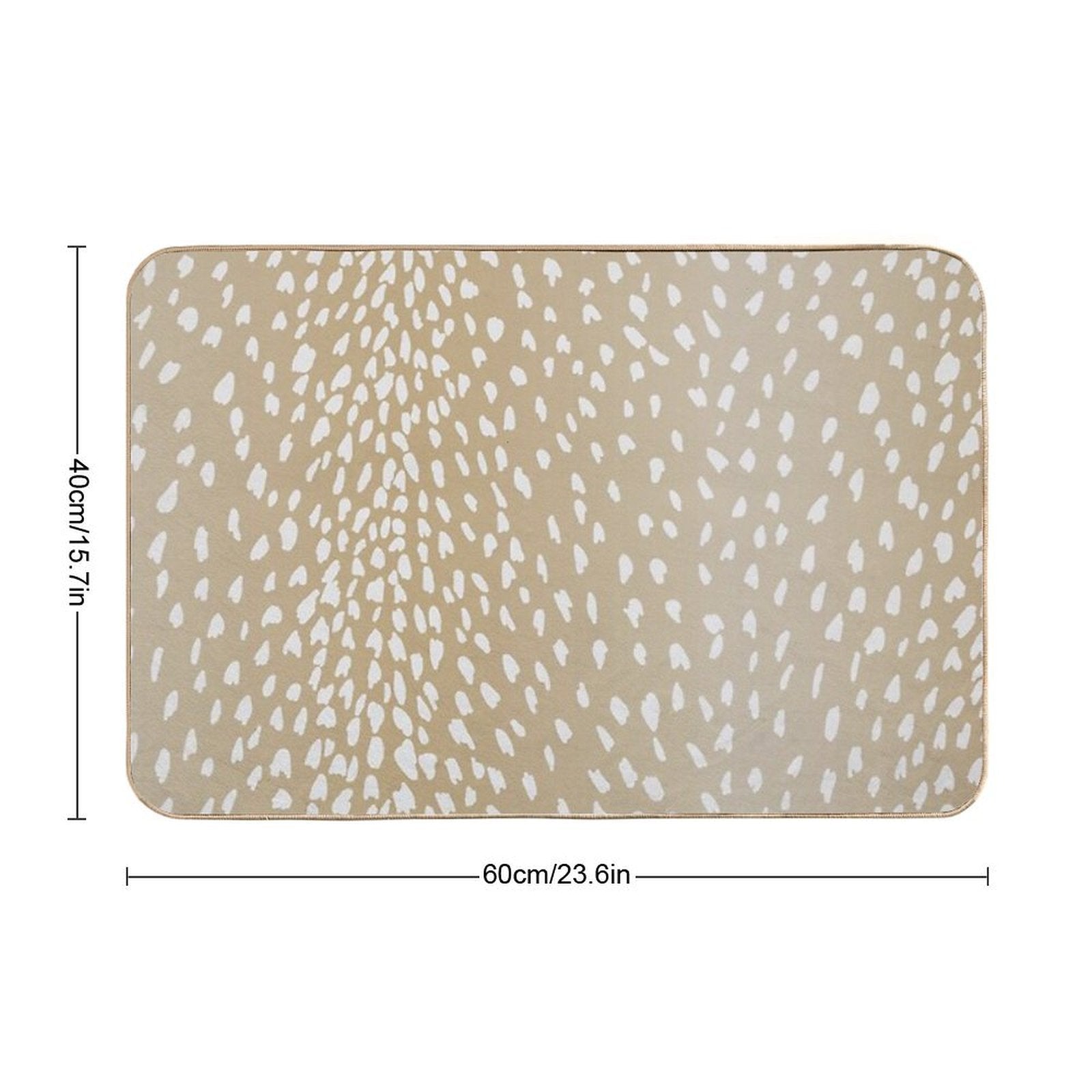 Light Antelope Fawn Print  Absorbent Bath Mat