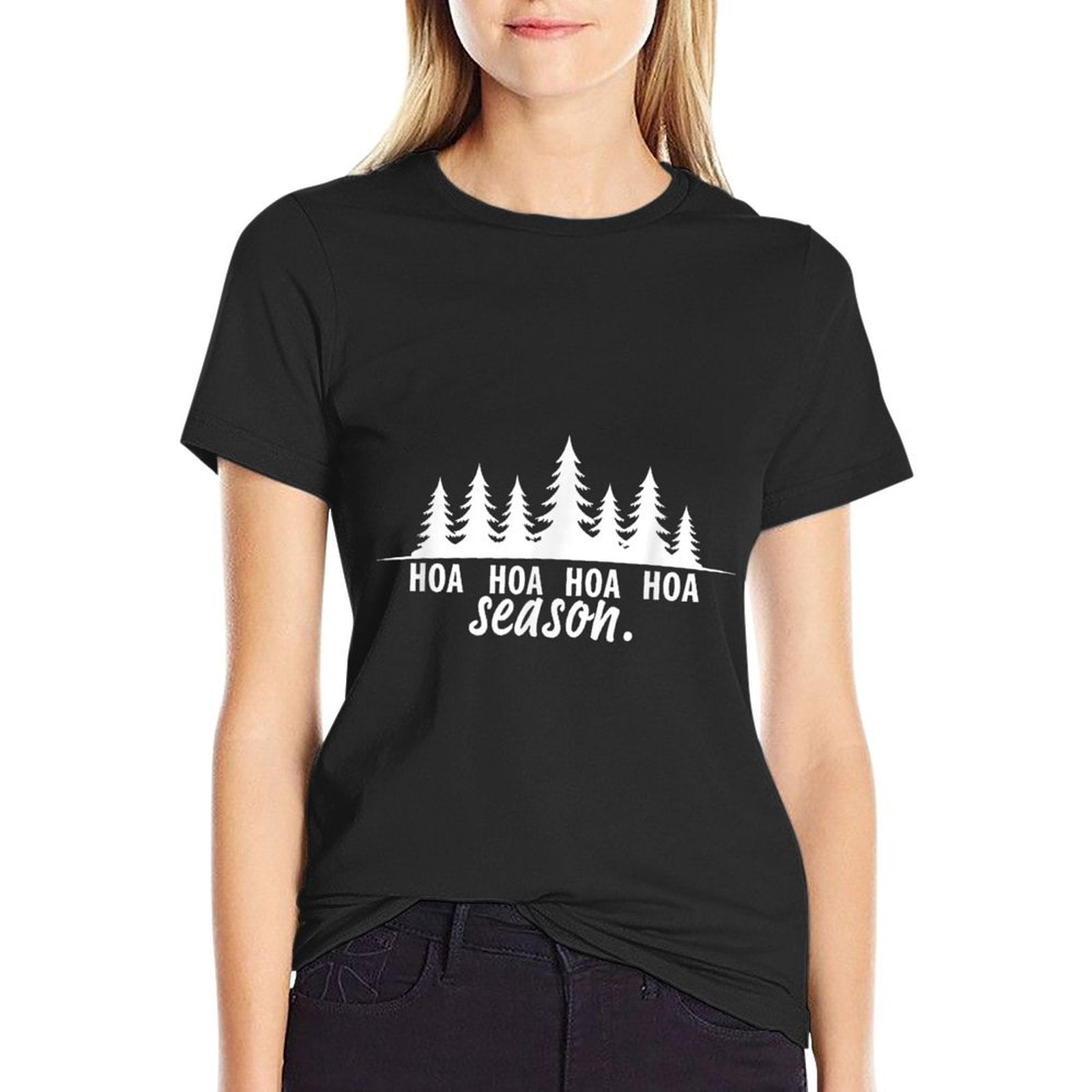 Hoa Hoa Hoa Hoa Hoa Winter Season Twilight Lover Pine Forest  Trendy Pattern T-Shirt