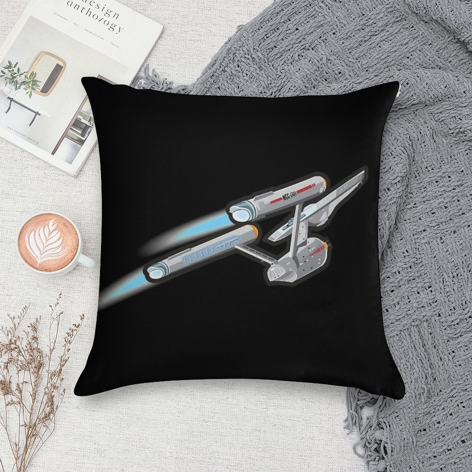Enterprise Classic Soft Easy Maintenance Throw Pillow