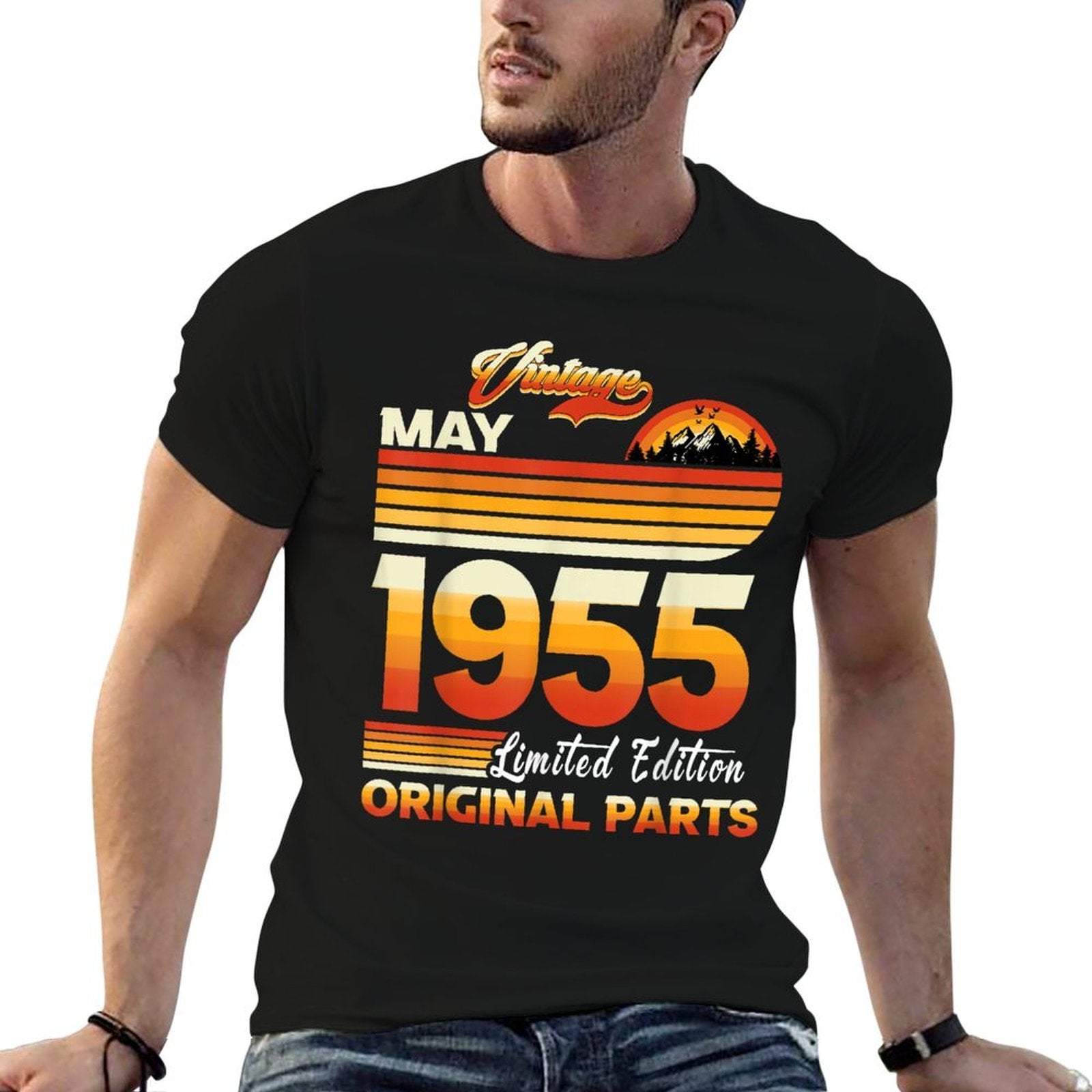 70 Years Old Retro Vintage May 1955 Funny 70th Birthday  Tagless Design T-Shirt