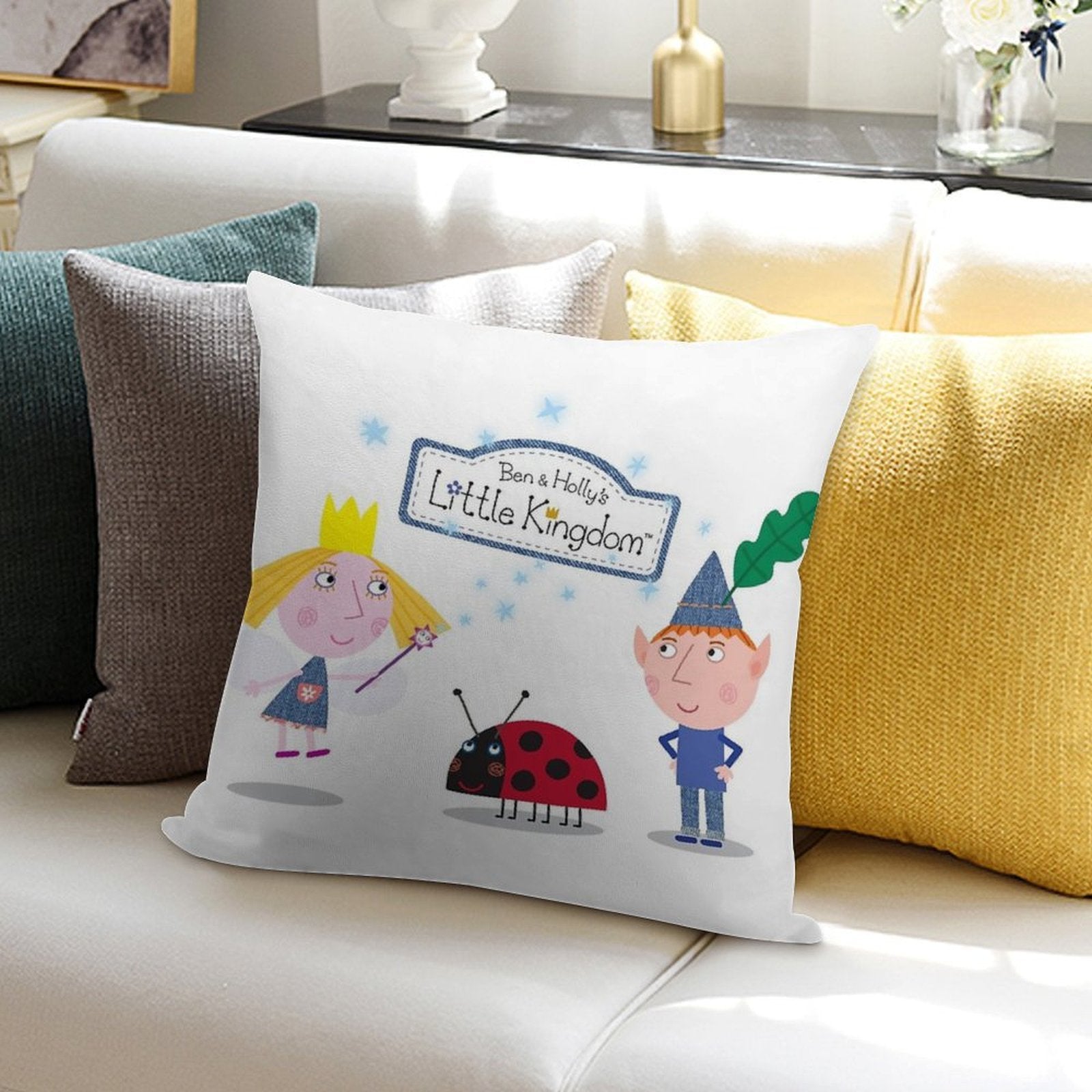 Ben And Holly Soft High-Density Material Throw Pillow