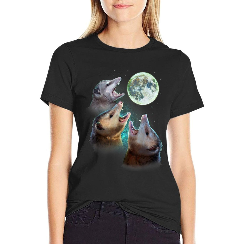 Three Opposum Moon With 3 Possums And Dead Moon Costume  Tagless Design T-Shirt