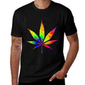 Tie Dye Weed Marijuana Leaf Hippie Stoner Vintage Pocket  Tagless Design T-Shirt