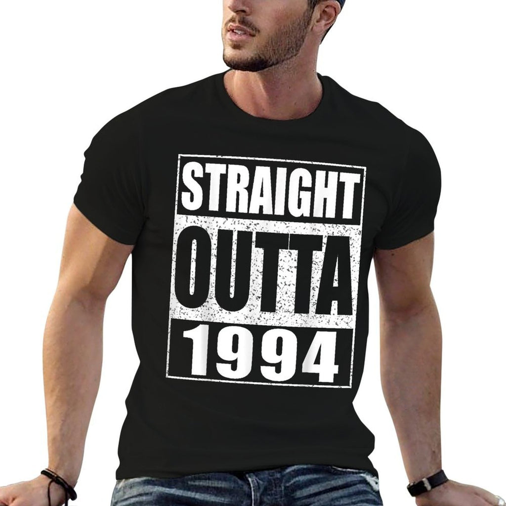 Straight Outta 1994 Funny 30th Birthday  Rolled Sleeves T-Shirt