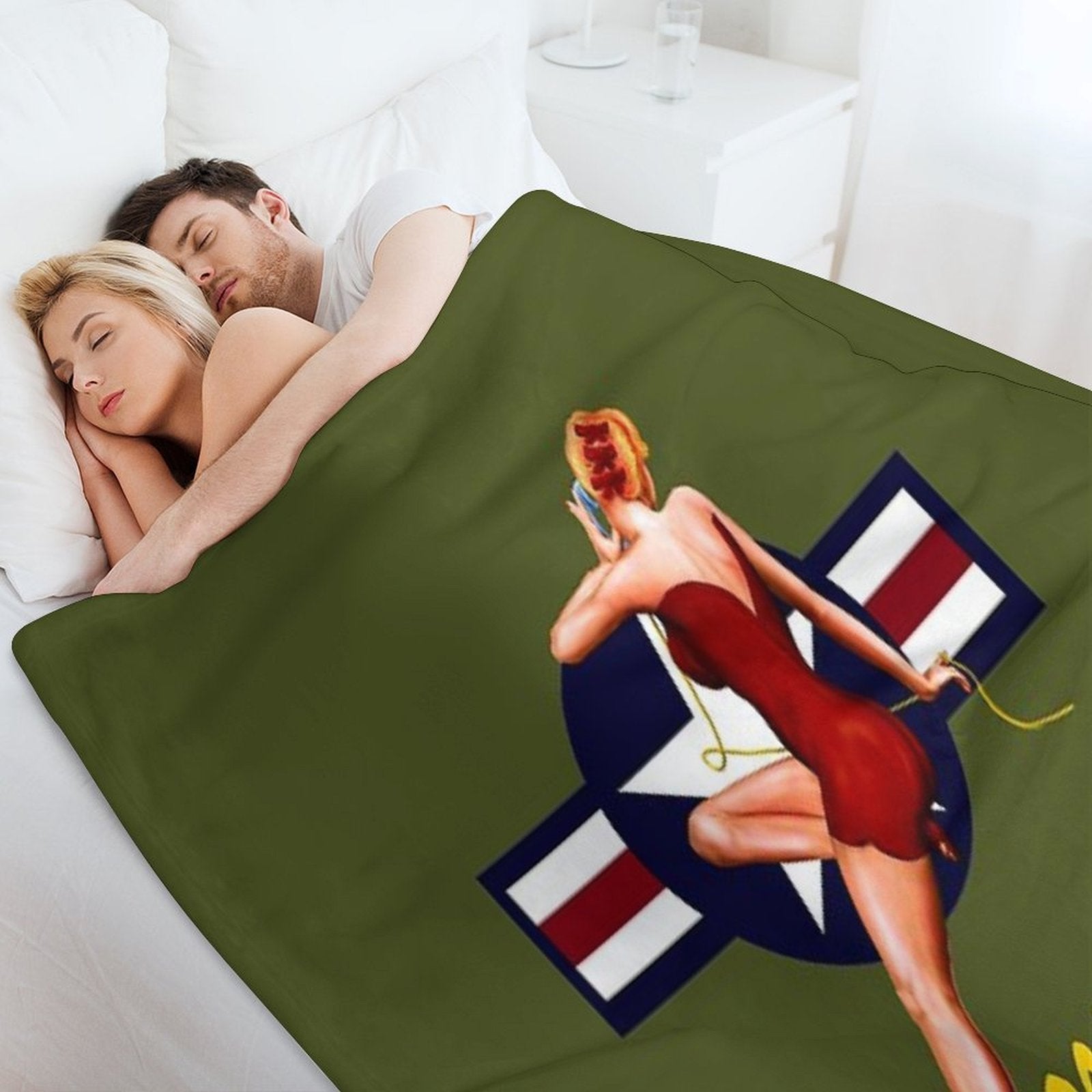 The Memphis Belle Wrinkle-free Throw Blanket