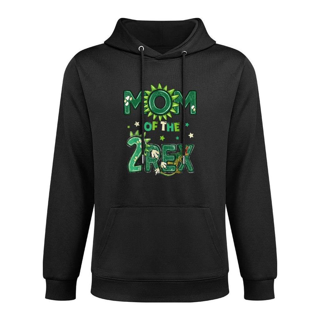 Mom Of The Two Rex Birthday Dinosaur Family Matching Colorfast Hoodie