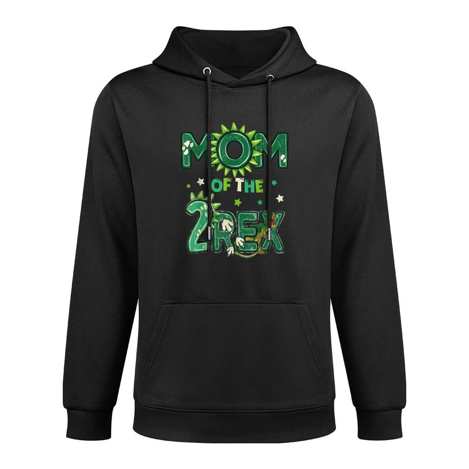 Mom Of The Two Rex Birthday Dinosaur Family Matching Colorfast Hoodie