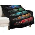 New Formula Racing Cars Wrinkle-free Throw Blanket