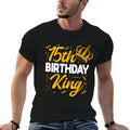 15th Birthday King Party Crown Bday Celebration  Tagless Design T-Shirt