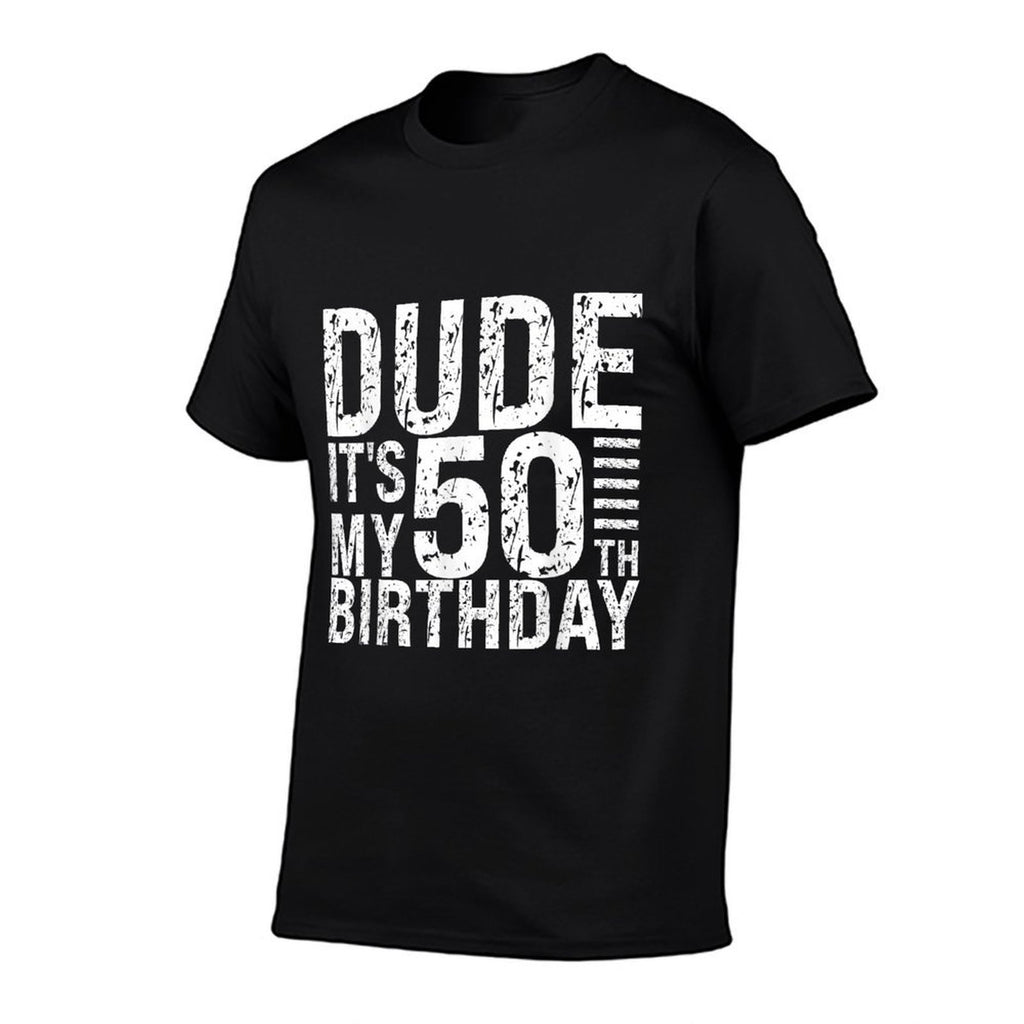 Dude It's My 50th Birthday King OMG 50 Year Old Happy Crown  Slim-fit Cut T-Shirt