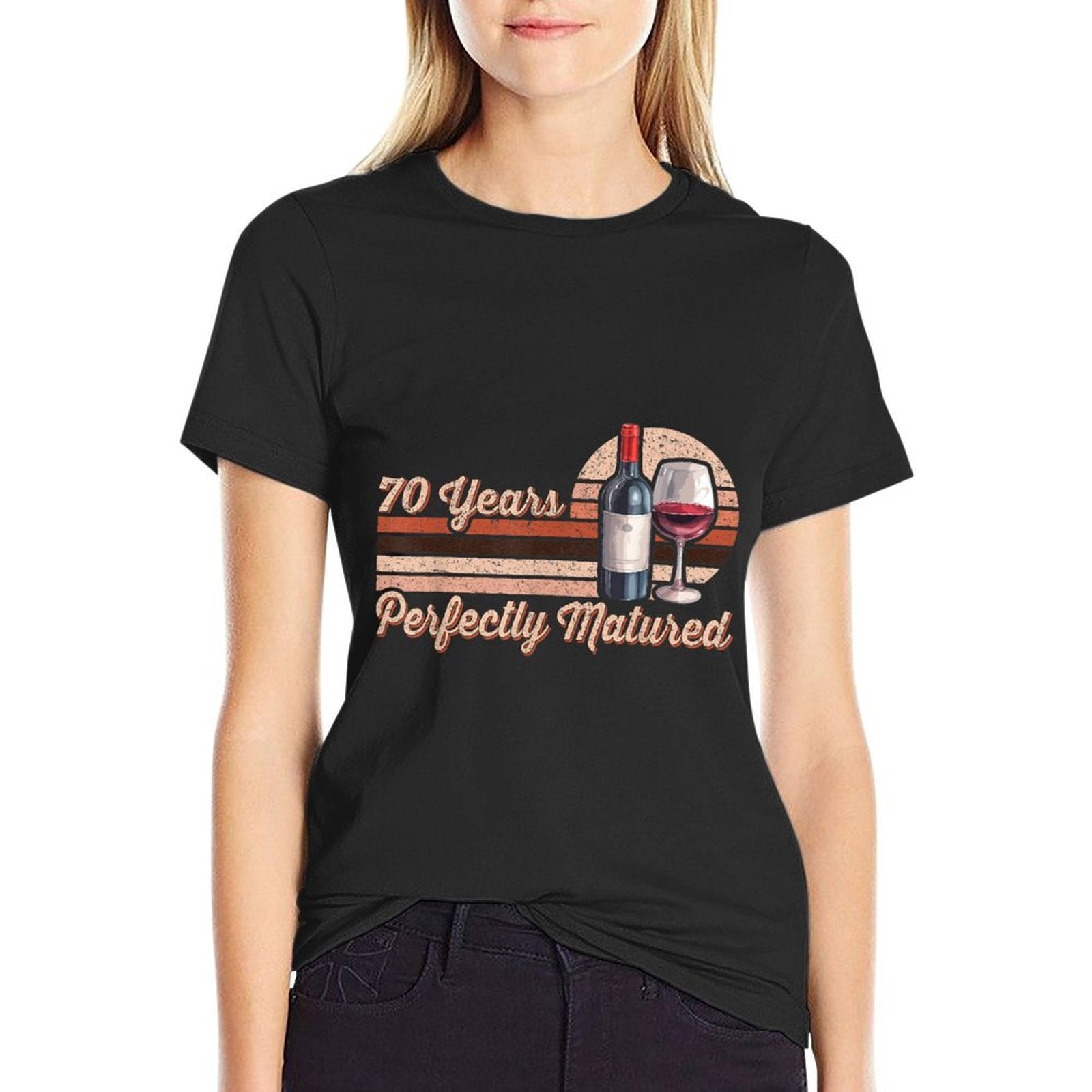 70 Years Perfectly Matured - Wine Lover - 70th Birthday  Breathable T-Shirt