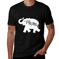 Mama Africa Elephant Mother Cute for Mom  Oversized Silhouette T-Shirt