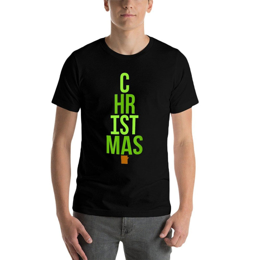 Christmas Simple Tree Shaped Letters  Odor-resistant T-Shirt