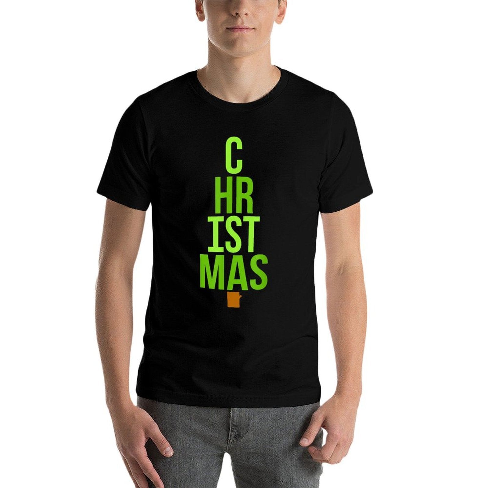 Christmas Simple Tree Shaped Letters  Odor-resistant T-Shirt