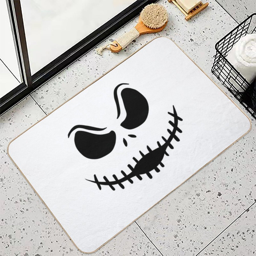 Jack Skellington Face  Rapid-Drying Bath Mat