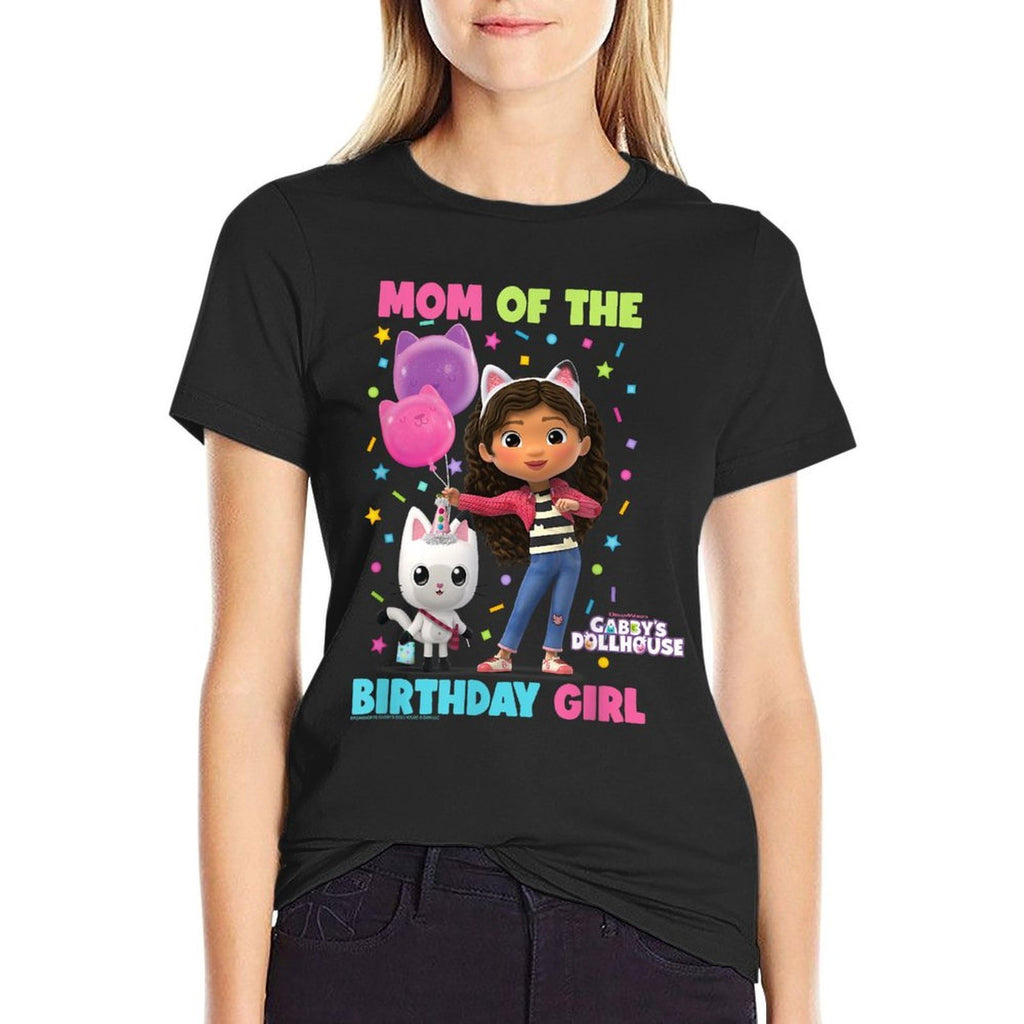 DreamWorks Gabby's Dollhouse Mom of The Birthday Girl  Odor-resistant T-Shirt