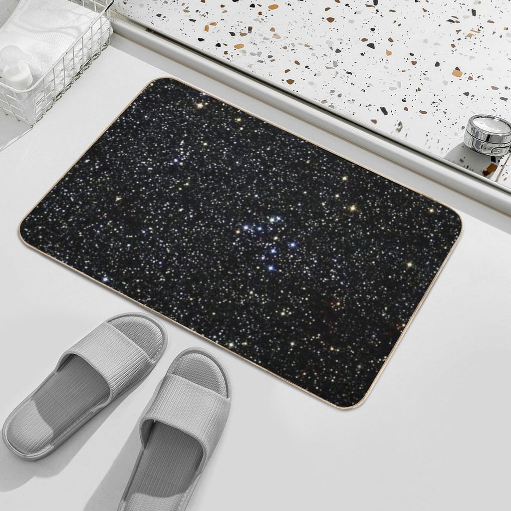 Black Glitter  Anti-Trip Bath Mat