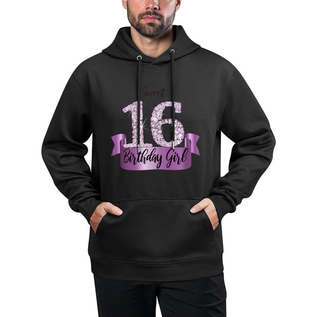 Cute Purple White Sweet 16 Style I 16th Birthday Outfit Pilling-Resistant Hoodie