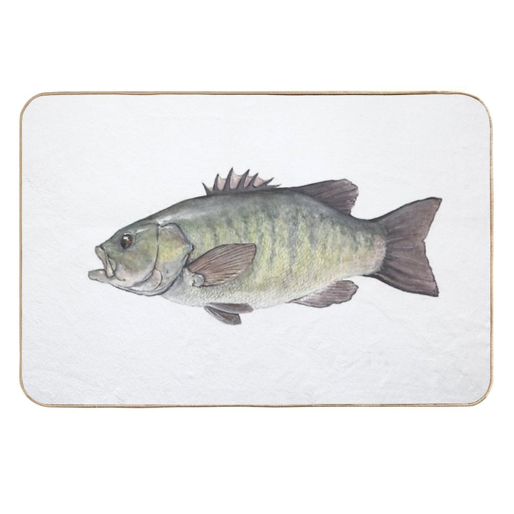 Smallmouth Bass  Multi-Purpose Bath Mat