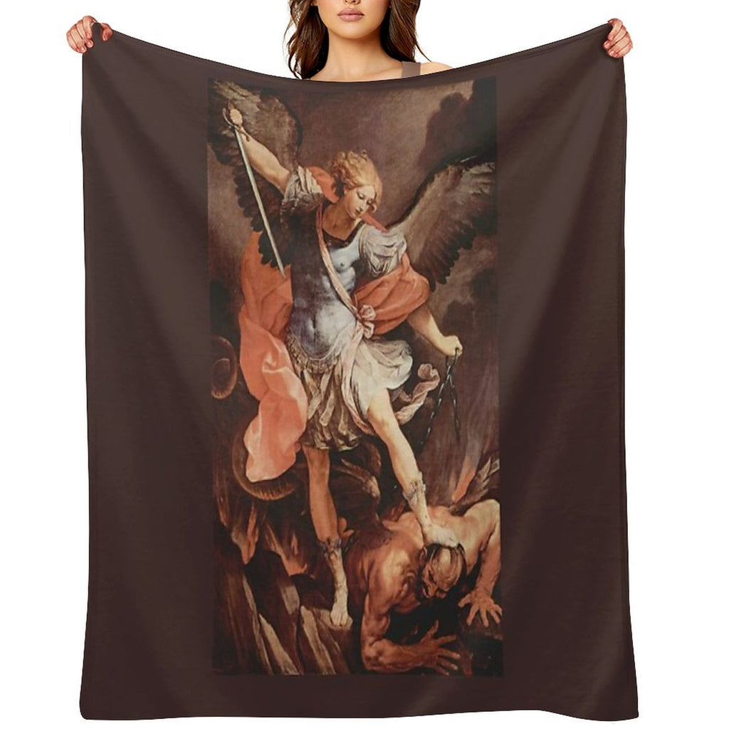 St Michael The Archangel (San Miguel Arcangel ) Guido Reni Sustainable Throw Blanket
