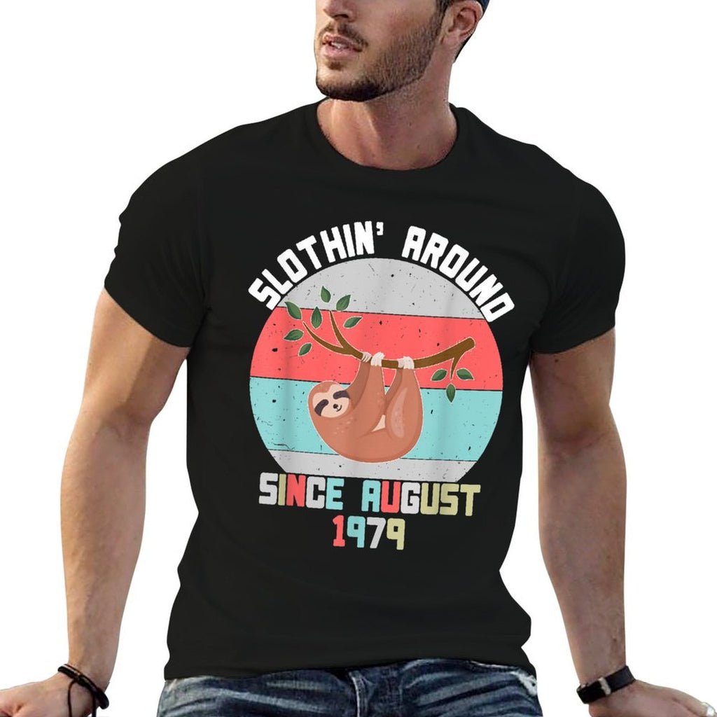 August 1979 40th Birthday  Vintage 1979 Birthday  Summer-ready Fabric T-Shirt