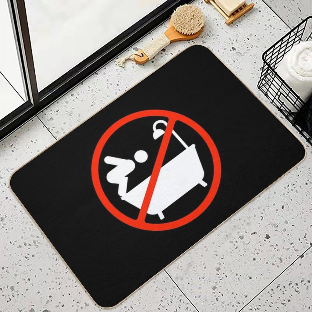 No Diving in The Bathtub  Repositionable Bath Mat