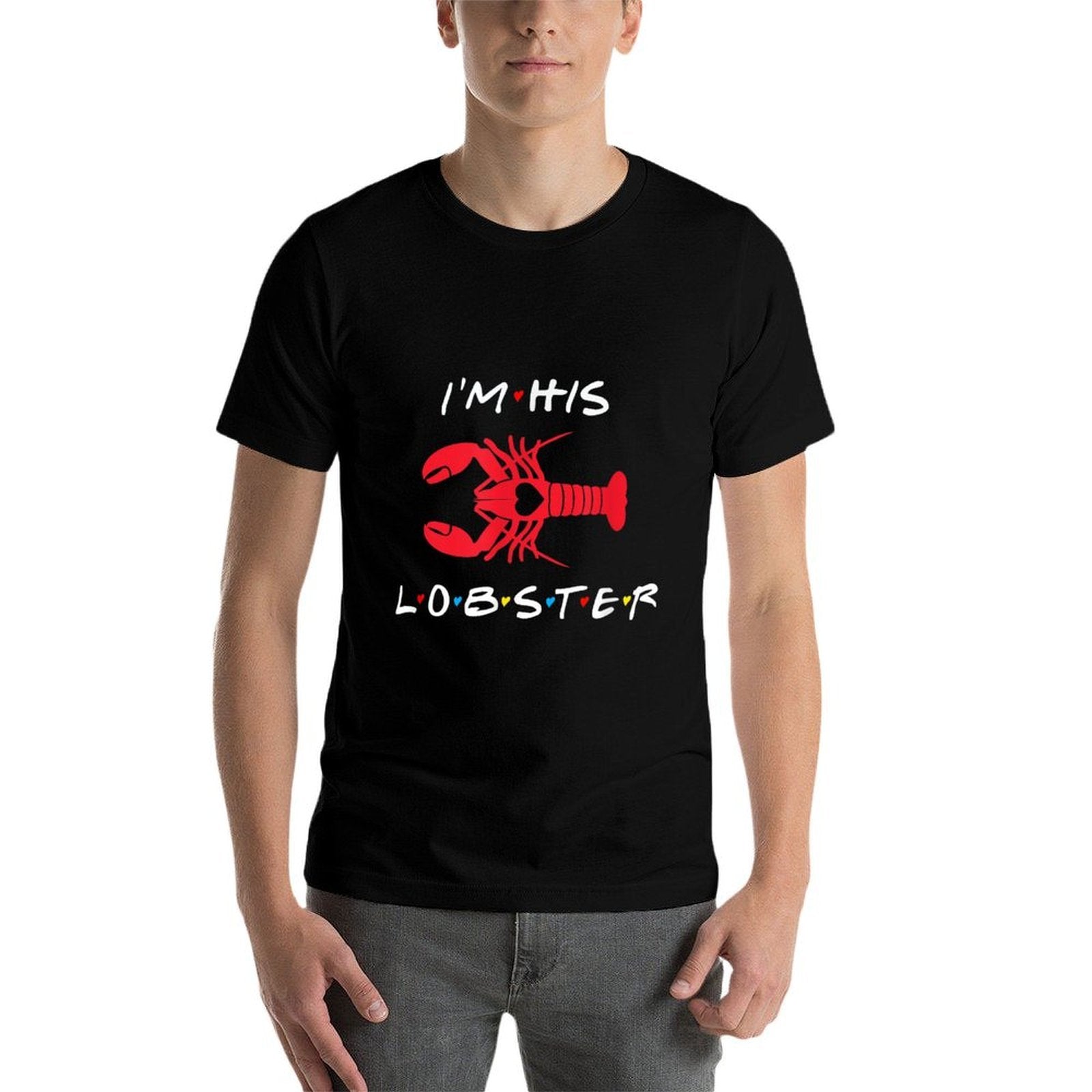 Im His Lobster Matching Couple Valentines Day  Soft T-Shirt