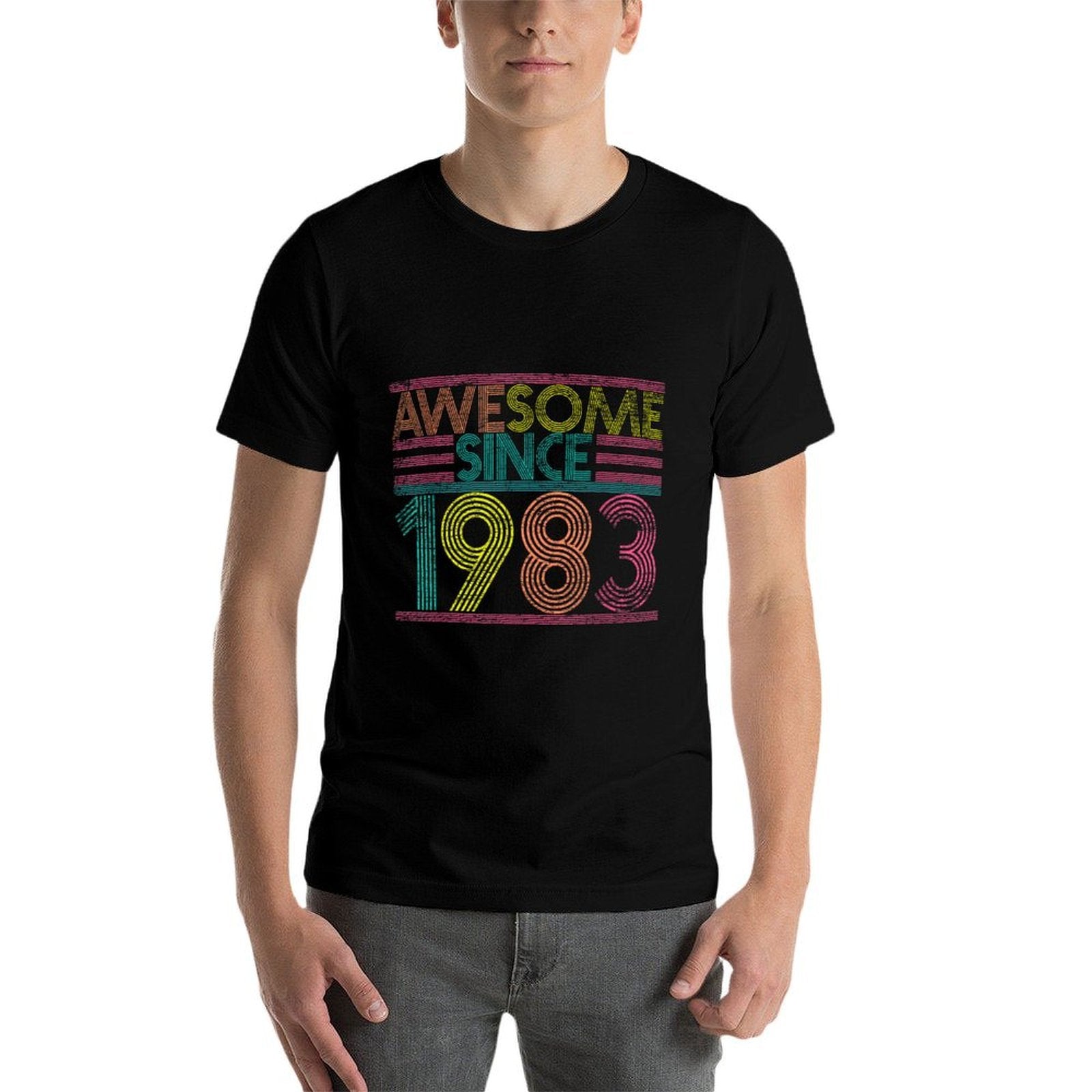 Awesome Since 1983 42nd Birthday Gifts 42 Years Old  Breathable T-Shirt