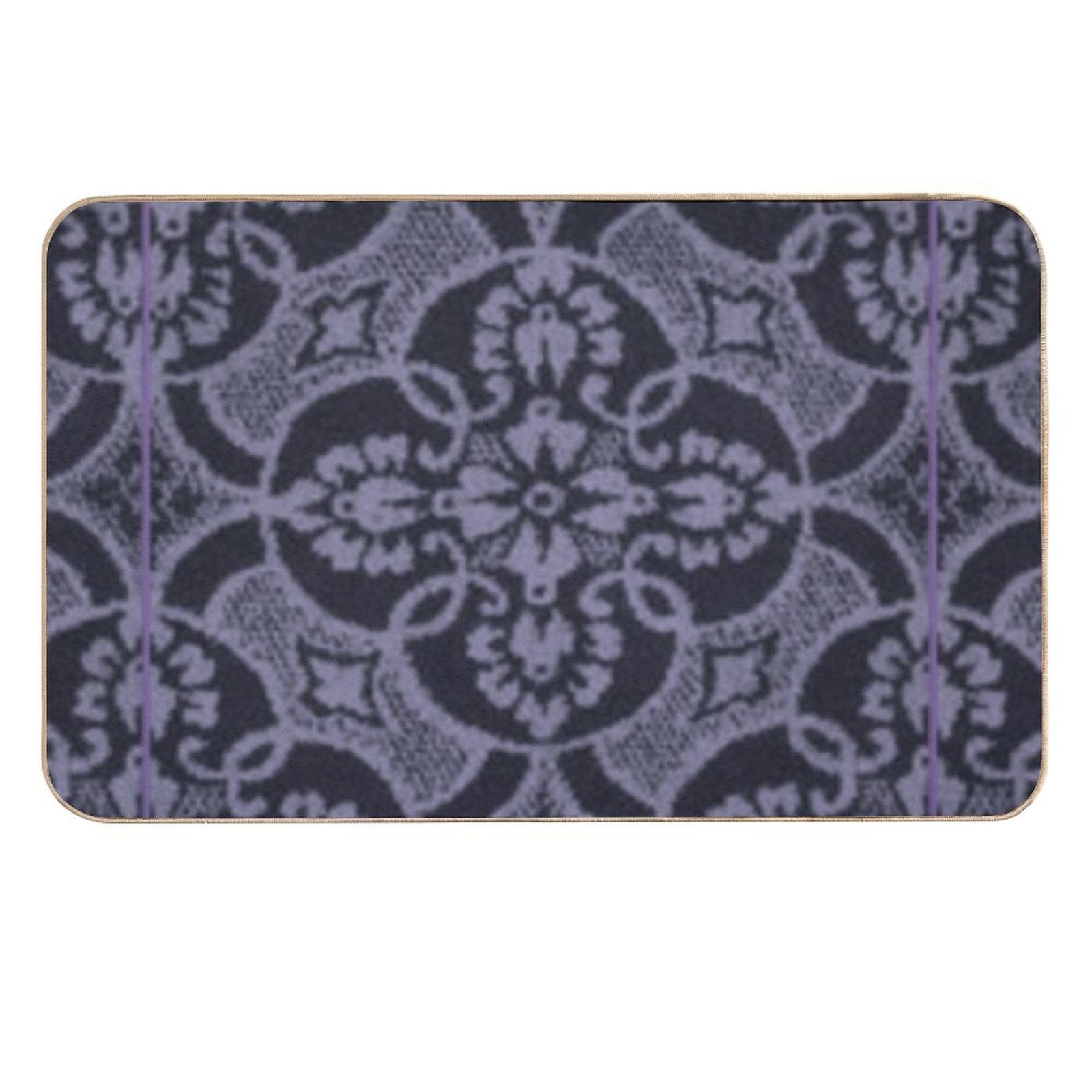 2023 New Digital Lavender Floral Pattern  Easy To Clean Bath Mat