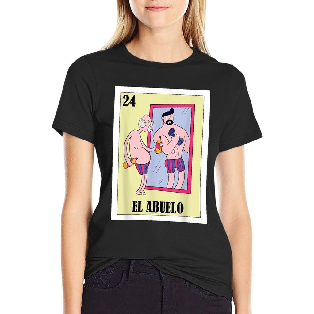 Funny Mexican Design for Grandpa in Mirror - El Abuelo  Versatile T-Shirt