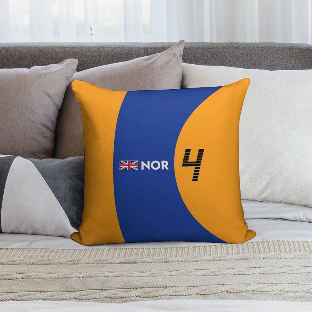 F1 2021 - #4 Norris Soft Washable Throw Pillow