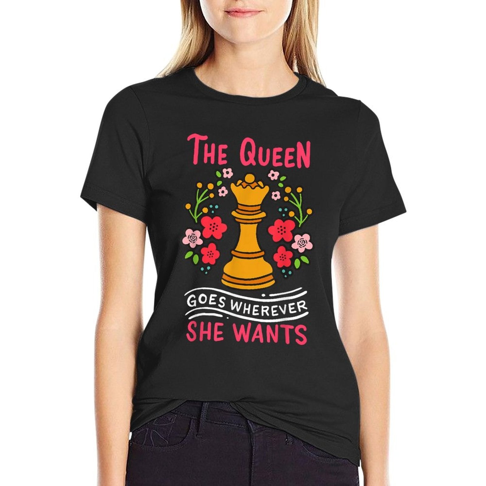 Chess Chessmen Chessboxing Queen Chess Player Gift  Wrinkle-resistant T-Shirt