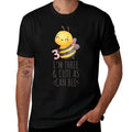 Kids I'm Three & Cute As Can Bee 3rd Third Birthday  Vintage-inspired T-Shirt