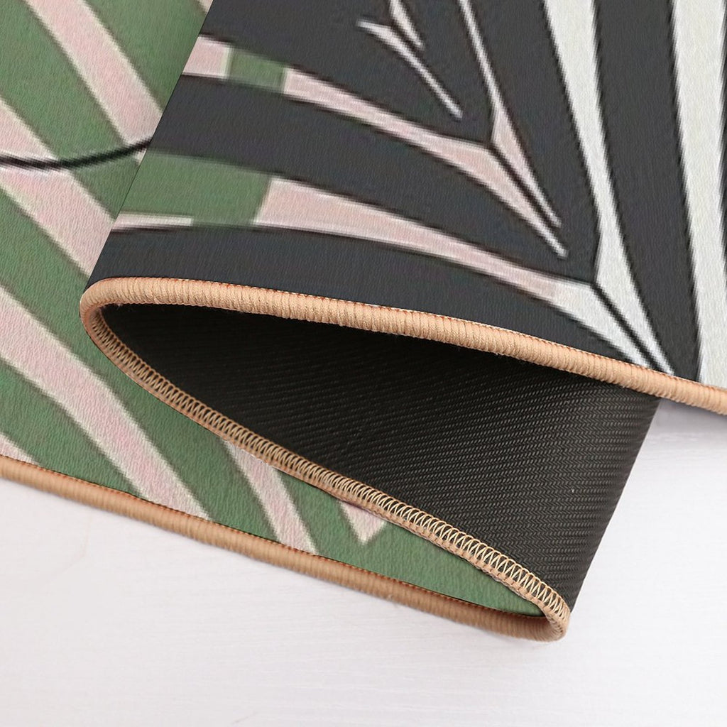 Minimal Jungle Leaves Finesse #2 #tropical #decor #art  Versatile Bath Mat