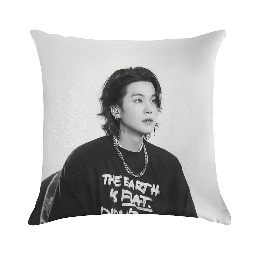Yoongi Concert Soft Skin-Friendly Throw Pillow