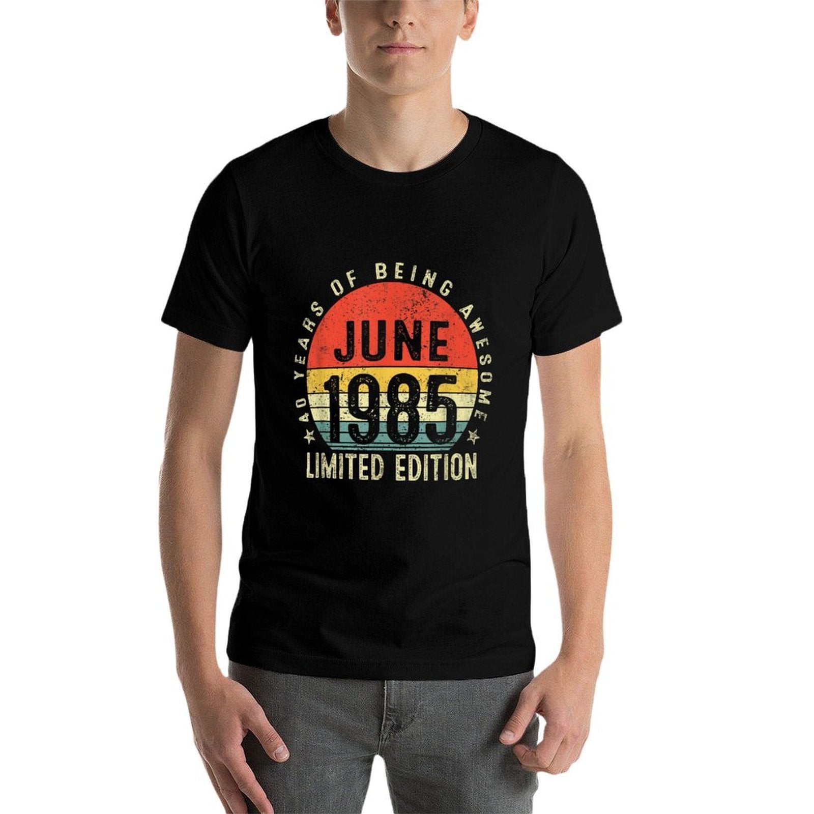 Born In June 1985 Limited Edition 40 Year Old 40th Birthday  Vintage-inspired T-Shirt