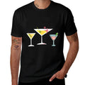Moms Atomic Age Kitschy Treasures from The Past Retro Martini Cocktail Mid Century Modern MCM Vibe Aesthetic Unisex-Adults Black  Lightweight T-Shirt