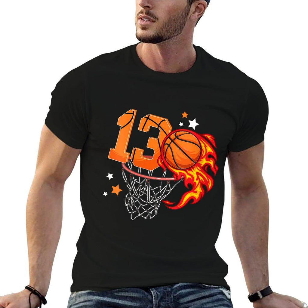 Womens 13th Birthday Basketball Thirteen Year Old Basketball Boy  Quick-drying T-Shirt