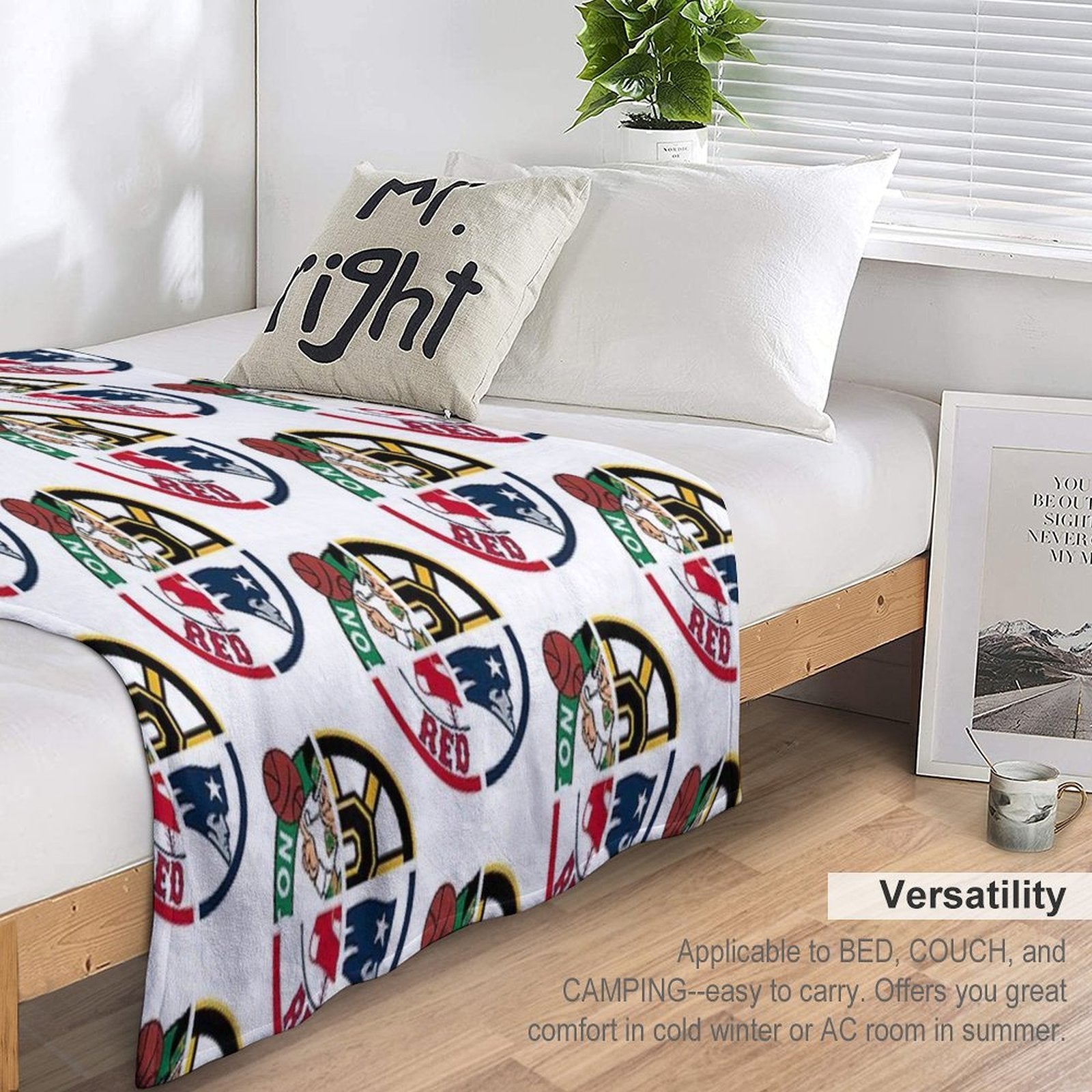 Bos.ton Sports Gift-ready Throw Blanket